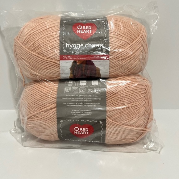 Red Heart Hygge Charm in Meteor 7oz/198g 432 yds Lot 3296 NEW 2 pack shimmer - Picture 7 of 7